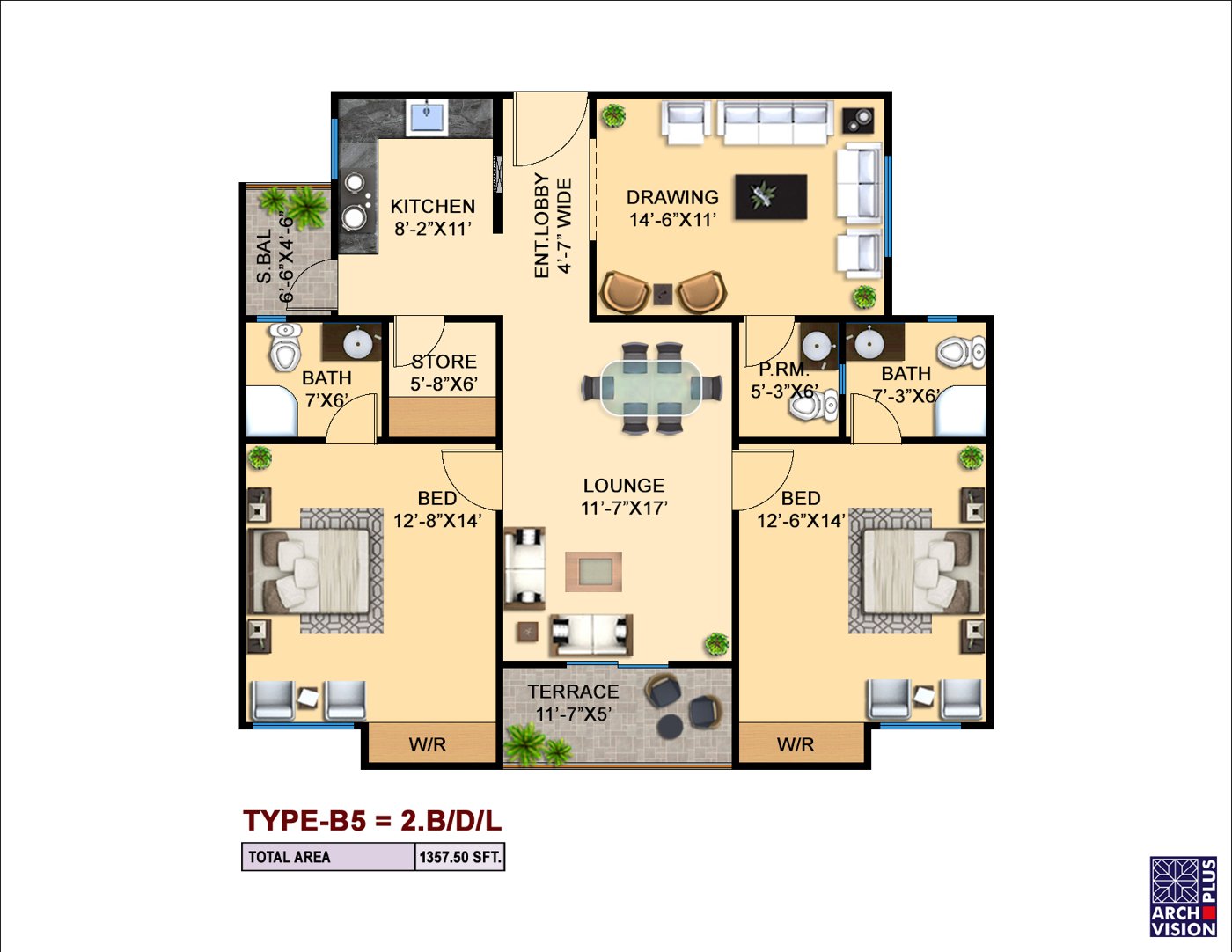 Carnation floor plan