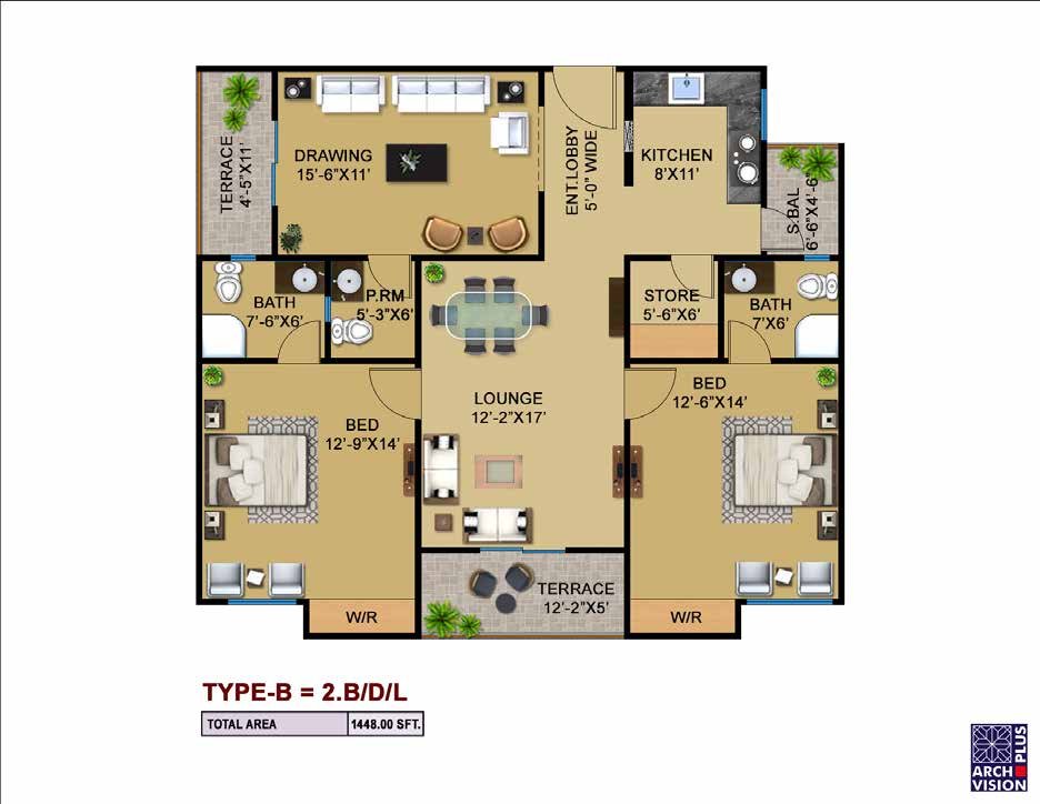 Lavender floor plan