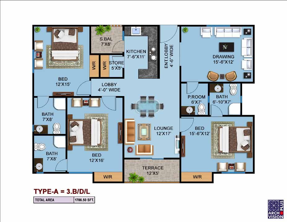 Tulip floor plan