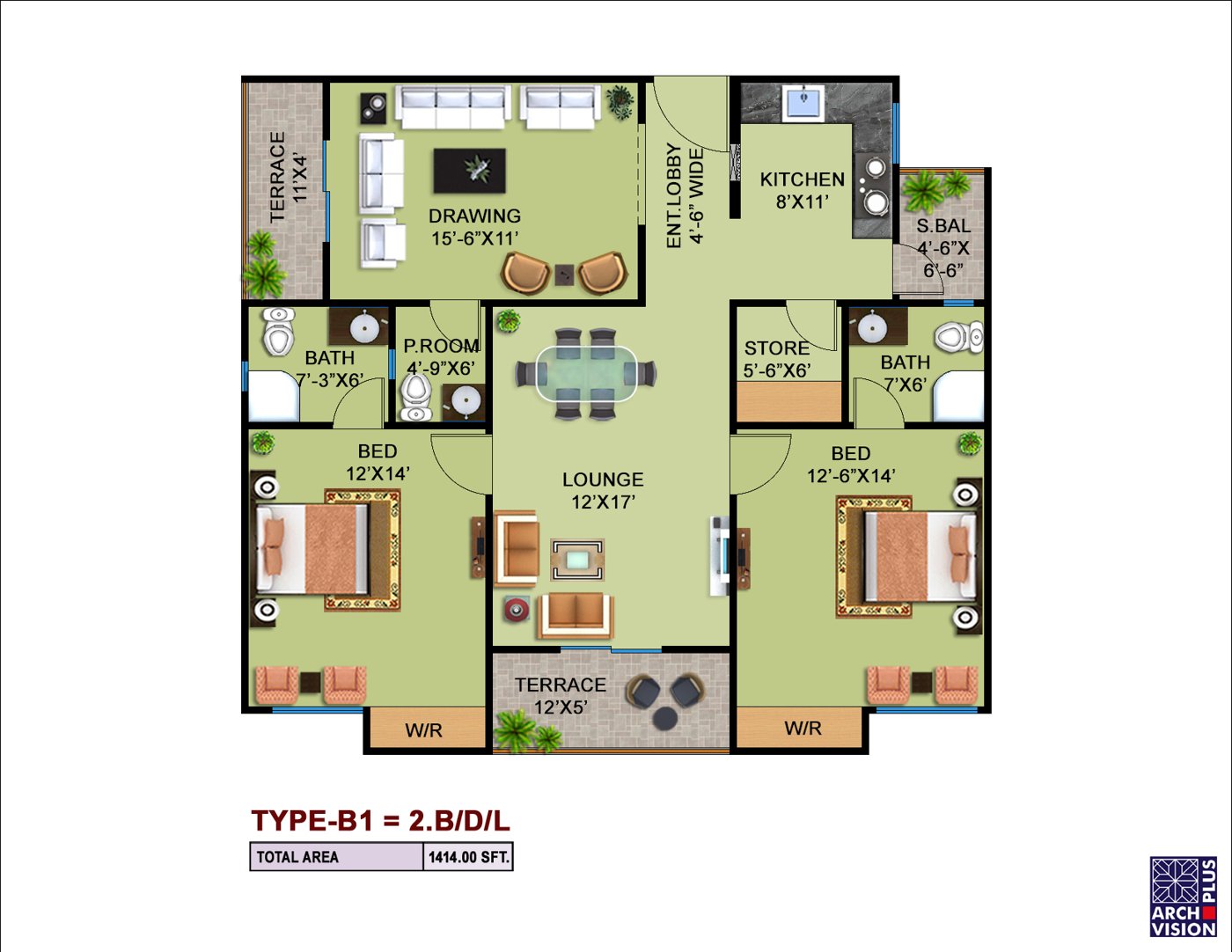 Violet floor plan